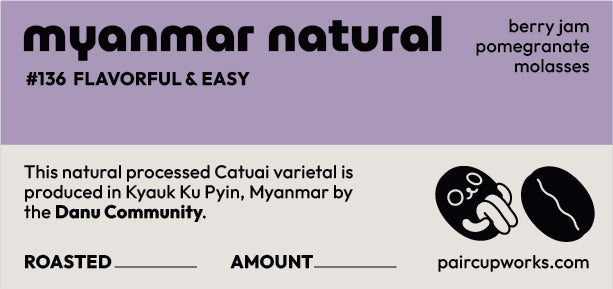 #136 Natural-Processed Coffee Beans from Myanmar