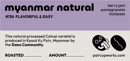#136 Natural-Processed Coffee Beans from Myanmar