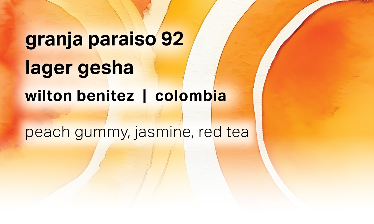 Granja Paraiso 92 - Wilton Benitez - Lager Gesha - Colombia