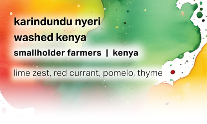 Karindundu Nyeri - Smallholder Farmers - Washed Kenya - Kenya