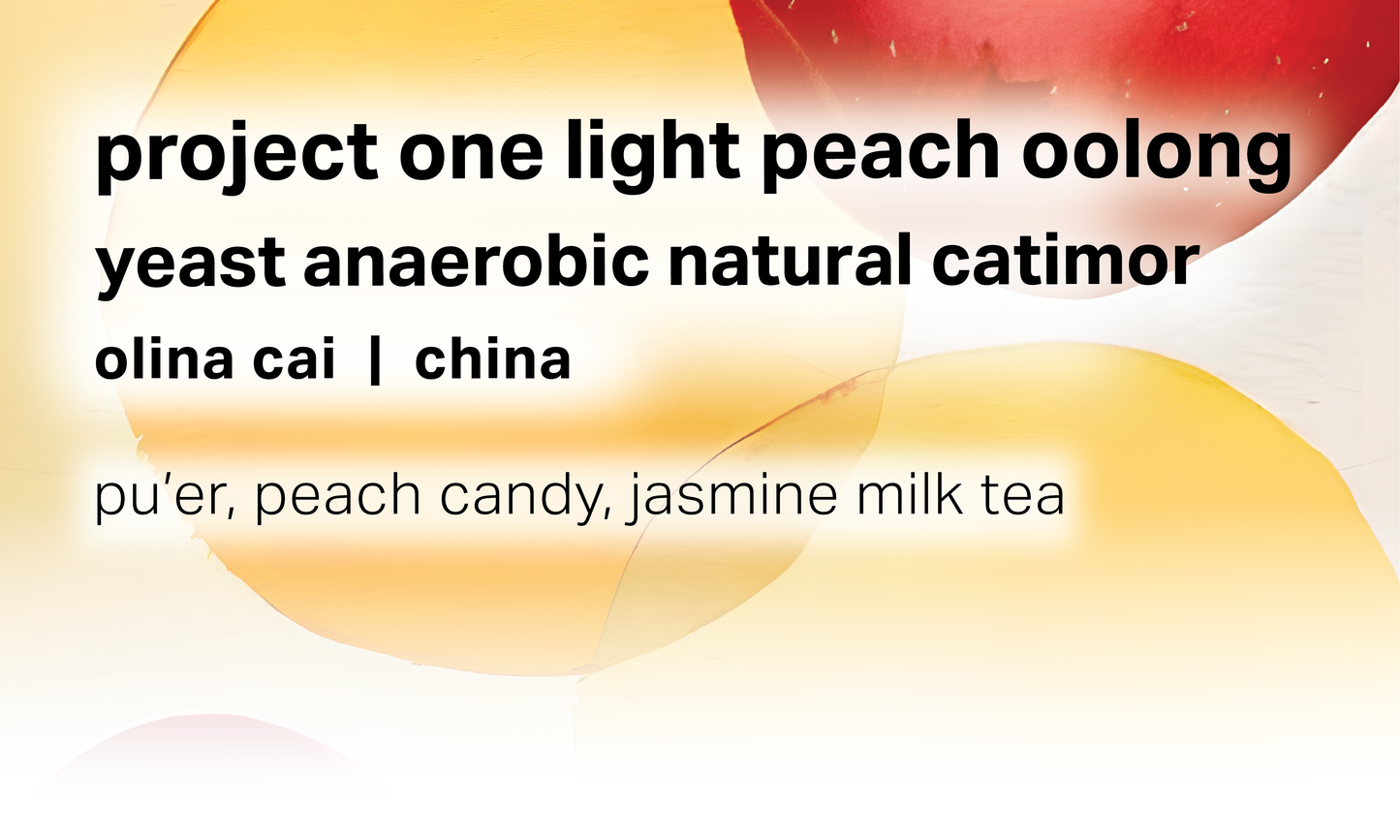 Project One Light Peach Oolong - Yeast Anaerobic Natural Catimor - China