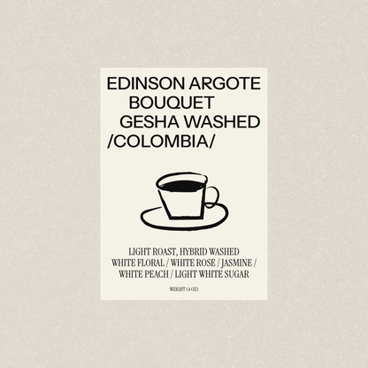 EDINSON ARGOTE BOUQUET GESHA