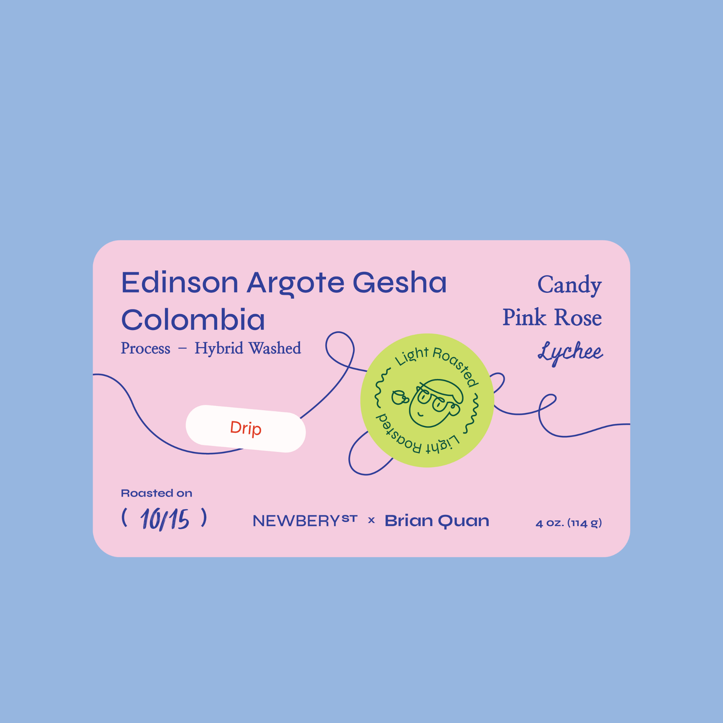 Edinson Argote Gesha : Brian Quan x Newbery St. Collaboration 114g