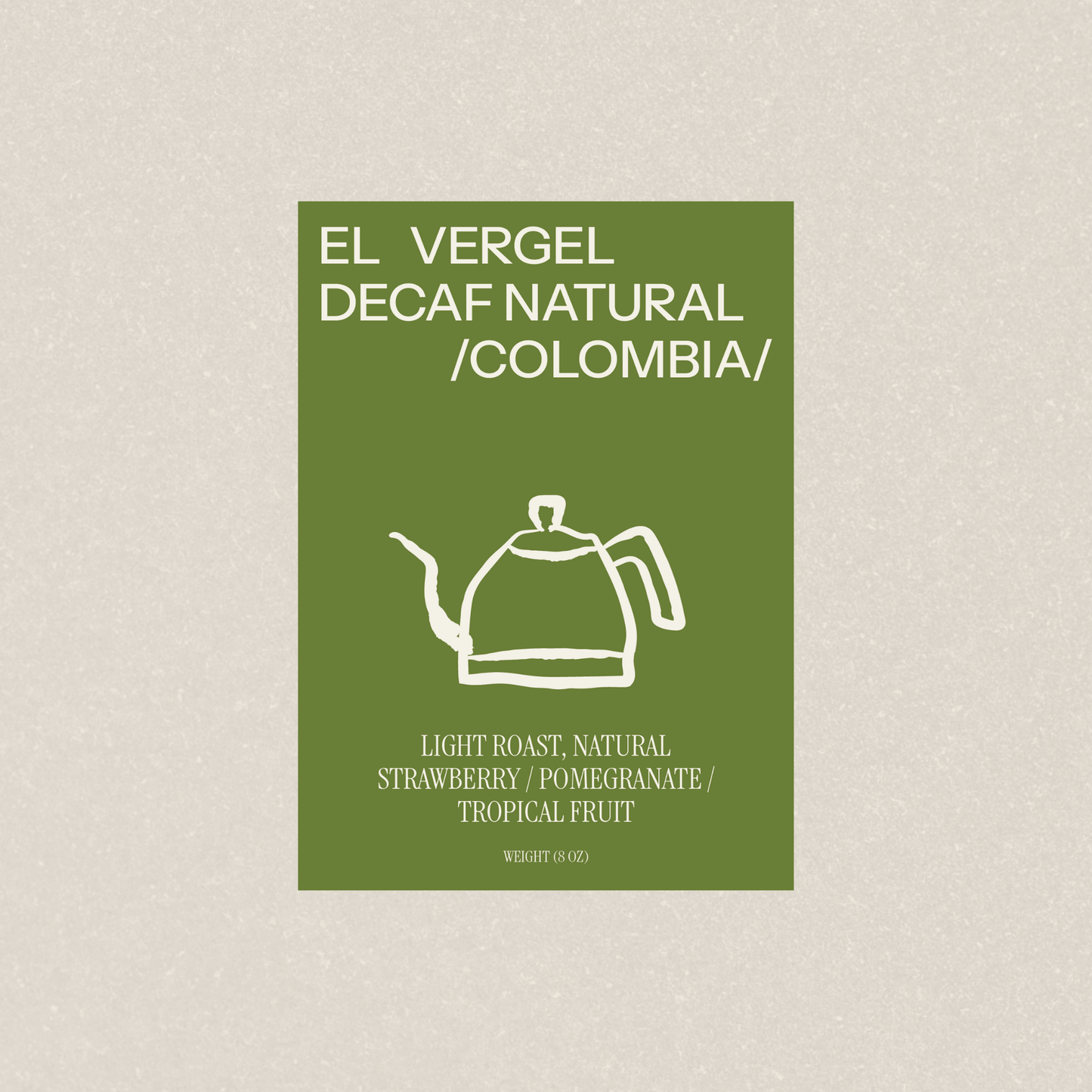 EL VERGEL DECAF NATURAL